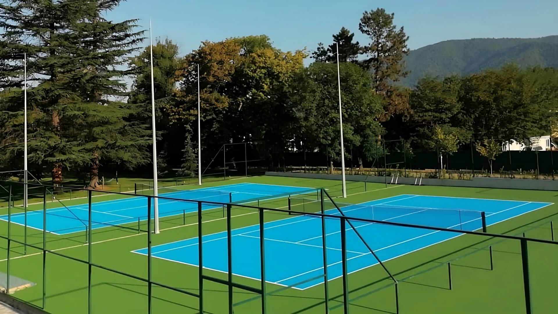 Professional tennis court construction by VDD SPORT
